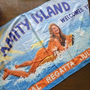 JAWS Amity Island Welcomes You Beach Towel